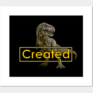 T-rex Dinosaur Created Posters and Art